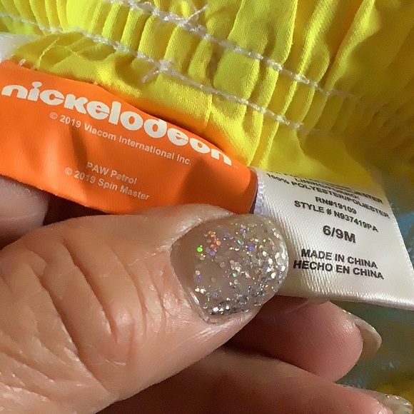 Nickelodeon PAW PATROL swim trunks elastic waist blue size 6/9mo blue - Picture 5 of 8